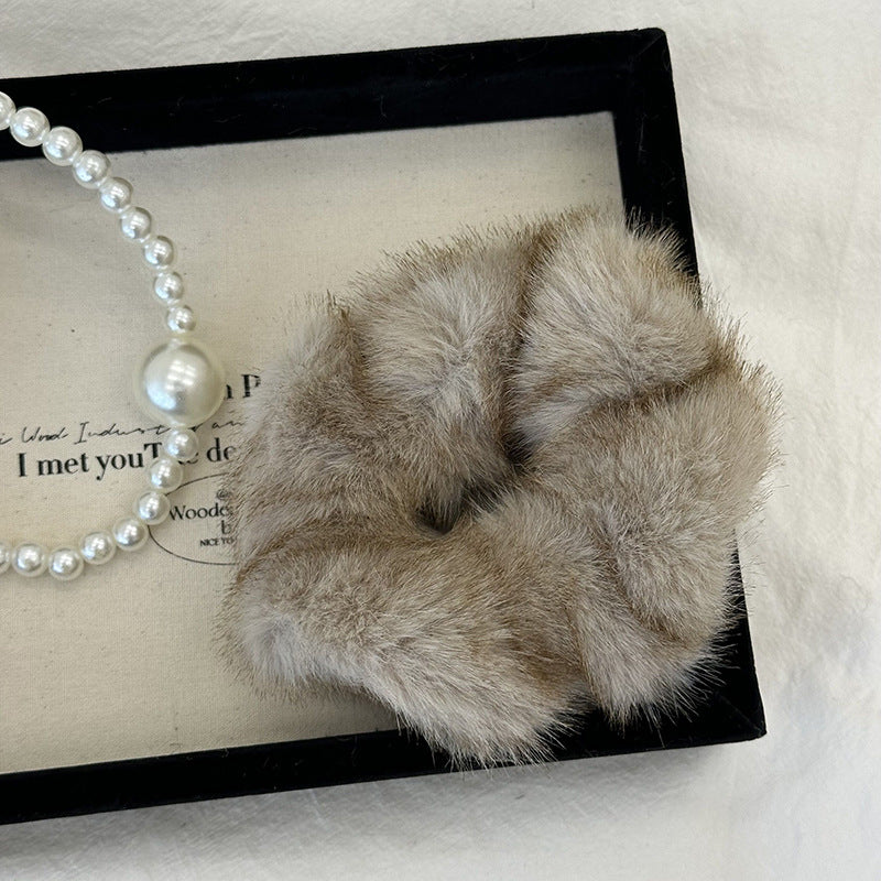 Plush Panache Hair Tie |Furry Hair Band |Fur Barrette|Hair Scrunchie HT8