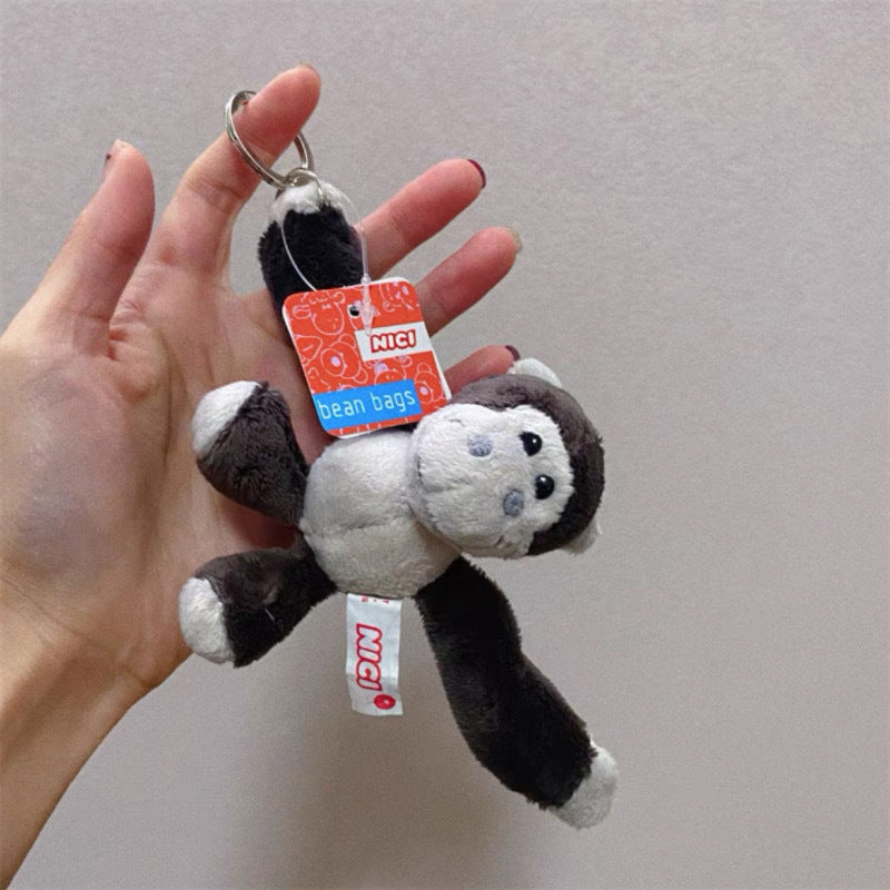 Cute Cartoon Bear Sheep lion Gorillas Design Bag KeyChain |Pendant Plush Schoolbag Hanging Decoration |Gift for Boys and Couples K1