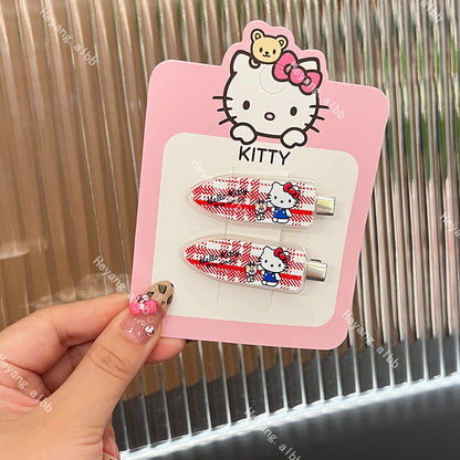 Acetate Kitty Hair Clip |Hair Snap Clip |Hair Barrette |Duckbill Hairpin 2pcs A226