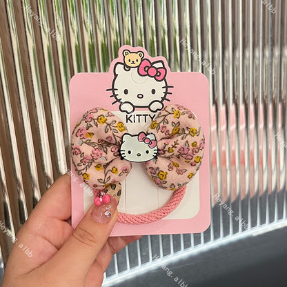 Apple Kitty Hair Tie|Ponytail Holders Barrette|Hair Scrunchie HT92