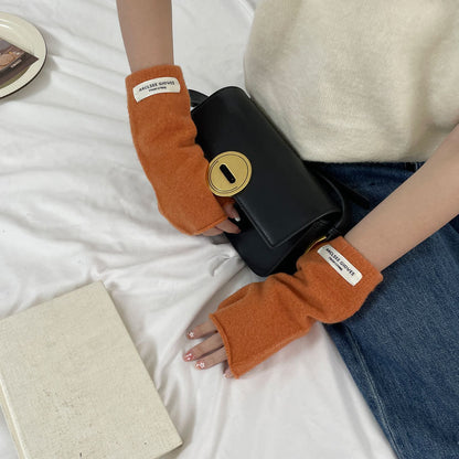 Cozy Cut-off Winter Cashmere Glove |Soft Thick Solid Color fingerless Gloves |Warm Knitted Gloves G15