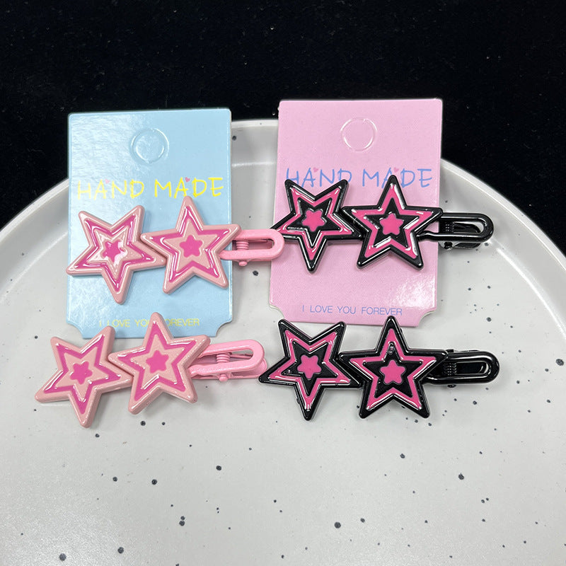 Acetate Bow Kitty Hair Clip |Hair Snap Clip |Hair Barrette |Duckbill Hairpin 2pcs A301