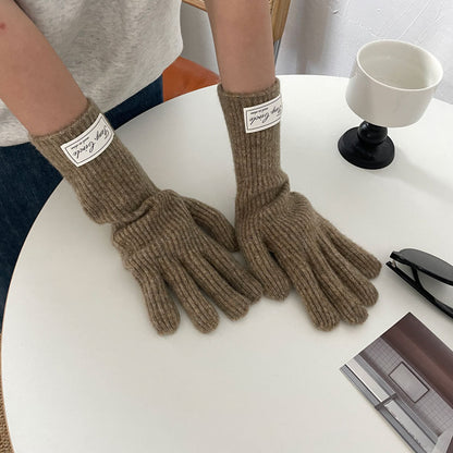 Cozy Winter Cashmere Glove |Soft Thick Solid Color Gloves |Warm Knitted Gloves G4