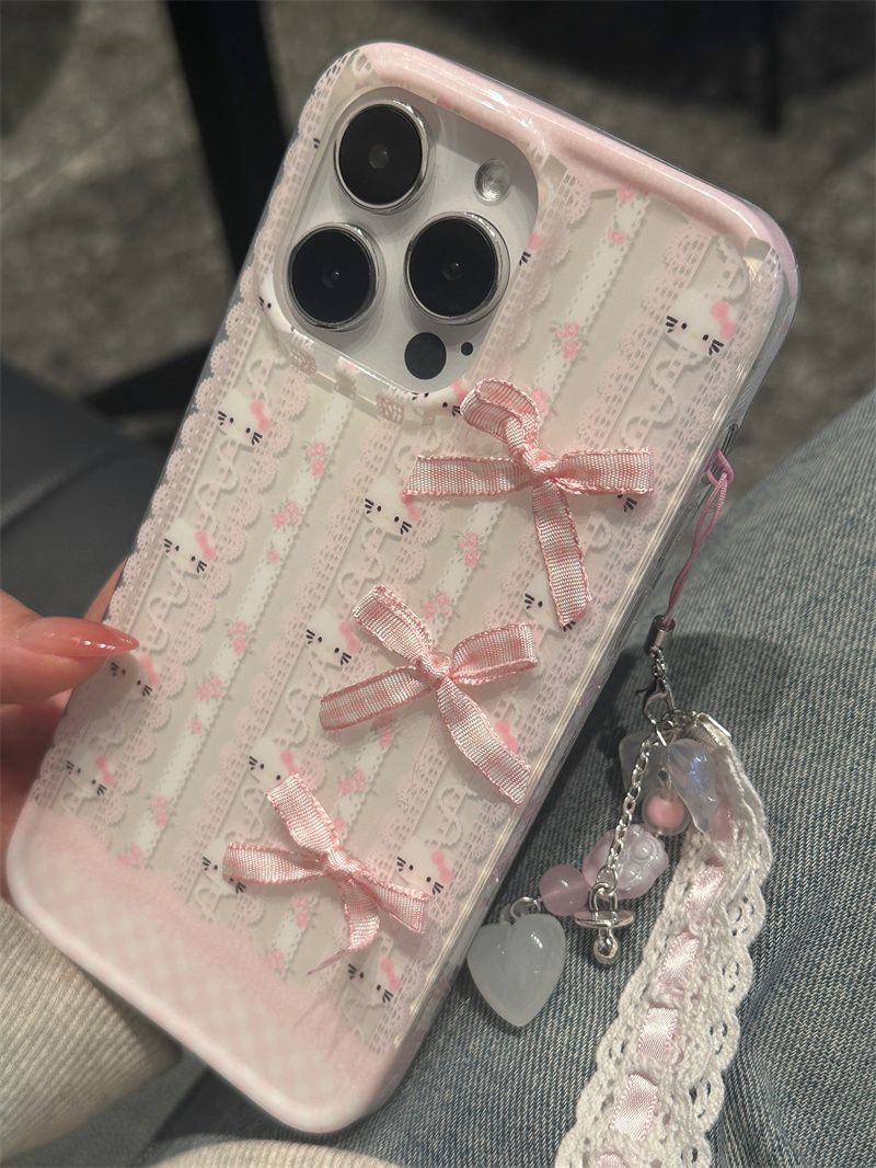 Pink Bowknot Hello Kitty iPhone Case L36