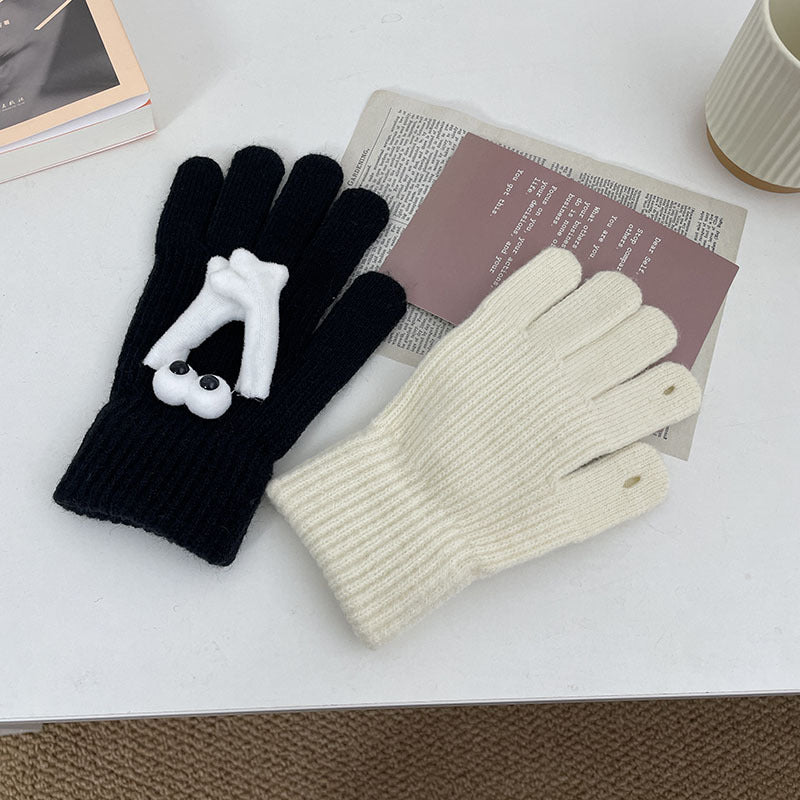 Cozy Cute Winter Cashmere Glove |Soft Thick Solid Color Gloves |Warm Knitted Gloves G10