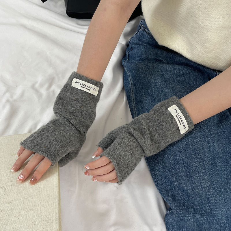 Cozy Cut-off Winter Cashmere Glove |Soft Thick Solid Color fingerless Gloves |Warm Knitted Gloves G15