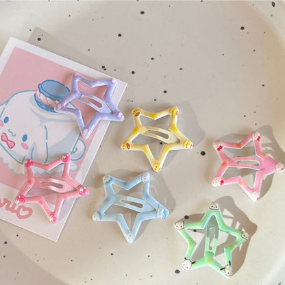 Saniro Star Hair Clip|Hair Claw |Hair Barrette |Duckbill Hairpin 6 pcs A186