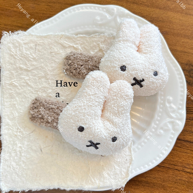 Plush Cuddly Bear Bunny Kitty Hair Clip |Hair Snap Clip |Hair Barrette |Duckbill Hairpin A252