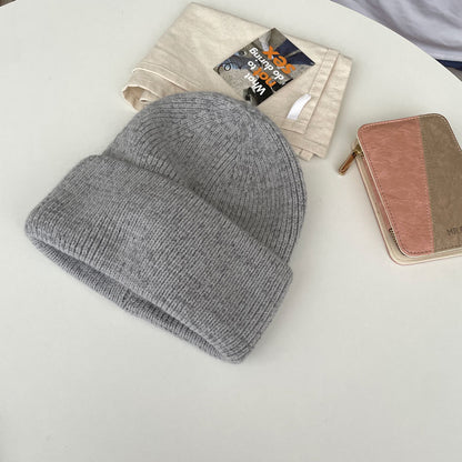 Cozy Winter Cashmere Knit Beanie Hat |Stretch Ribbed Beanie Hat M5