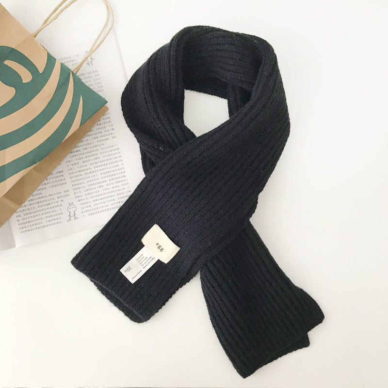 Cozy Winter Cashmere Solid Color Scarf |Warm Wool Knitted Shawls W38