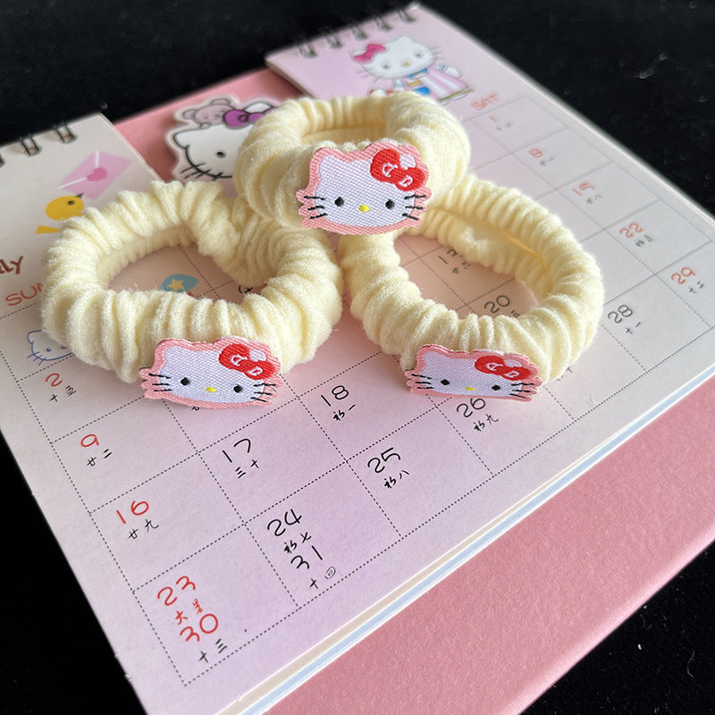 Kitty Hair Tie|Ponytail Holders Barrette|Hair Scrunchie 2pcs HT71