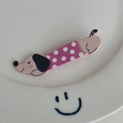 Adorable Puppy Hair Clip |Dog Hair Snap Clip |Dachshund Hair Barrette |Duckbill Hairpin A15