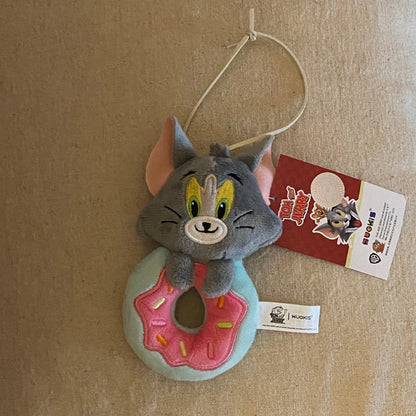 Cute Cartoon Donut Tom Jerry Design Bag KeyChain |Pendant Plush Schoolbag Hanging Decoration Gift K11