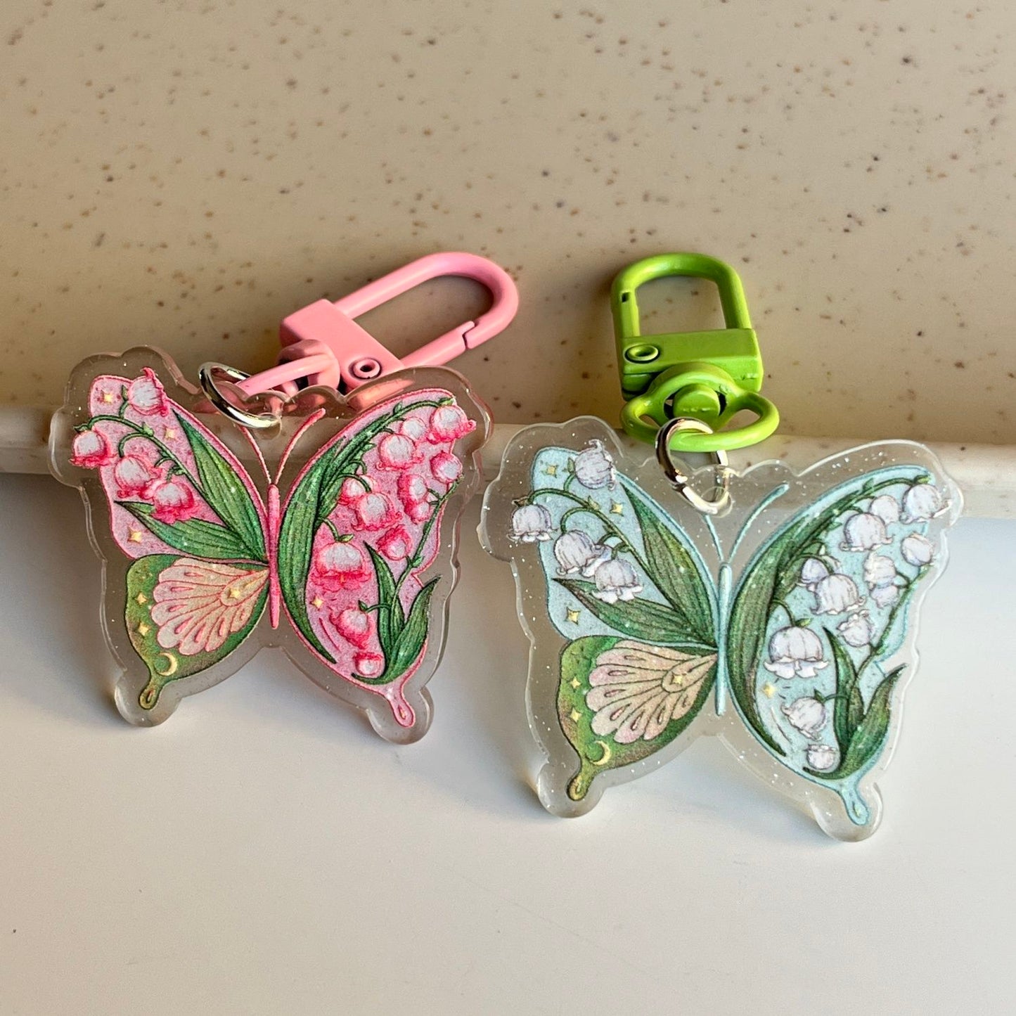 Acrylic Butterfly KeyChain |Pendant Schoolbag Hanging Decoration K42