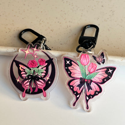 Acrylic Butterfly KeyChain |Pendant Schoolbag Hanging Decoration K42