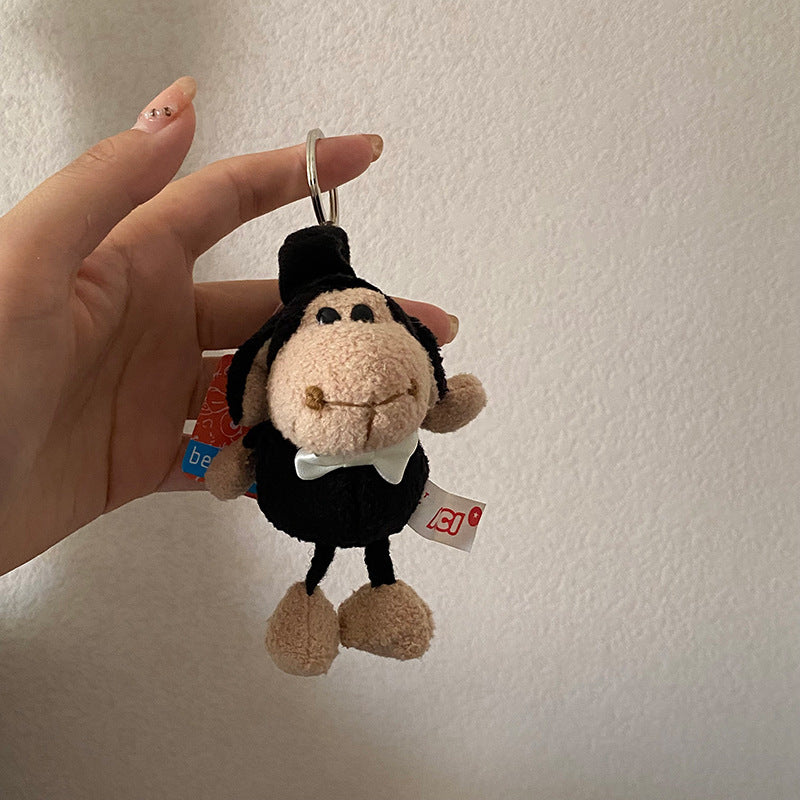 Cute Cartoon Bear Sheep lion Gorillas Design Bag KeyChain |Pendant Plush Schoolbag Hanging Decoration |Gift for Boys and Couples K2