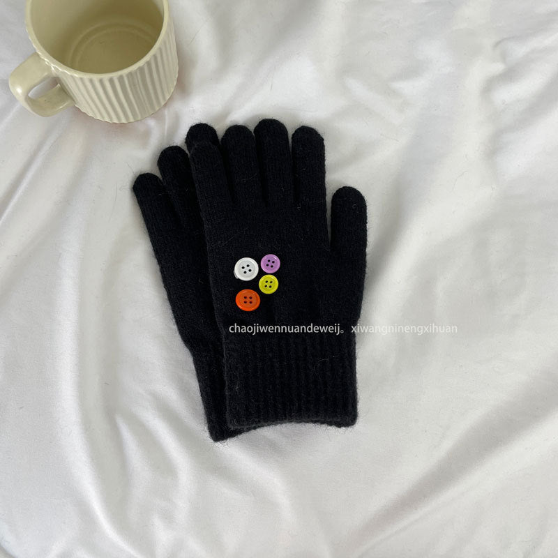 Cozy Cute Winter Cashmere Glove |Soft Thick Solid Color Gloves |Warm Knitted Gloves G22