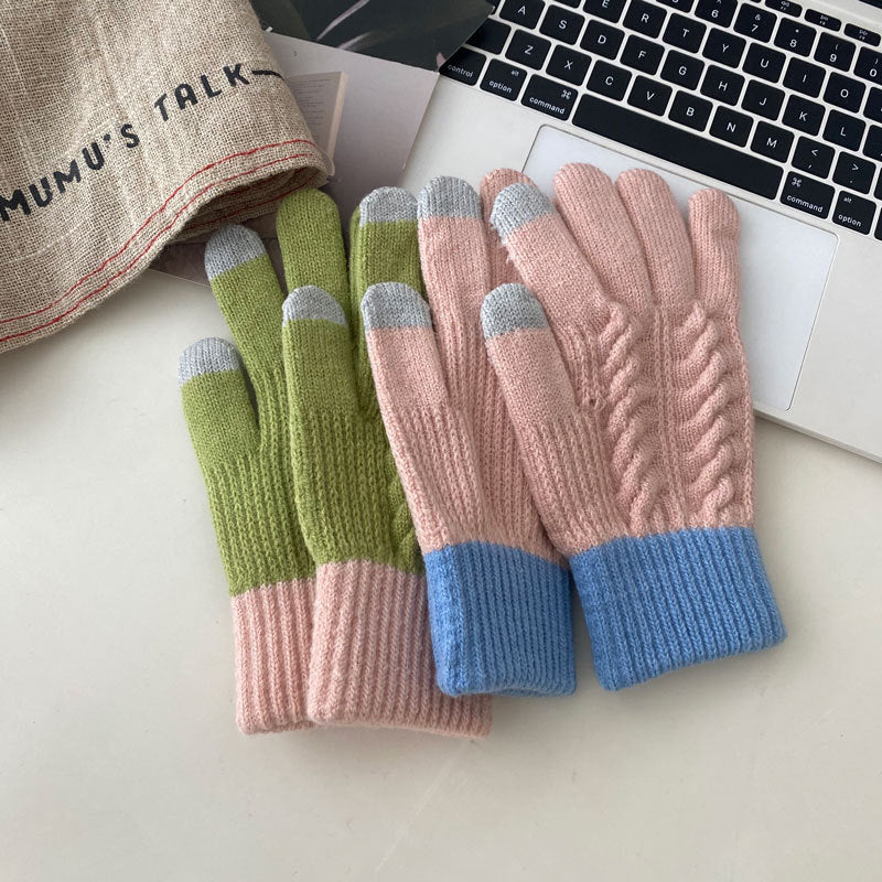 Cozy Cute Winter Cashmere Glove |Soft Thick Solid Color Gloves |Warm Knitted Gloves G23