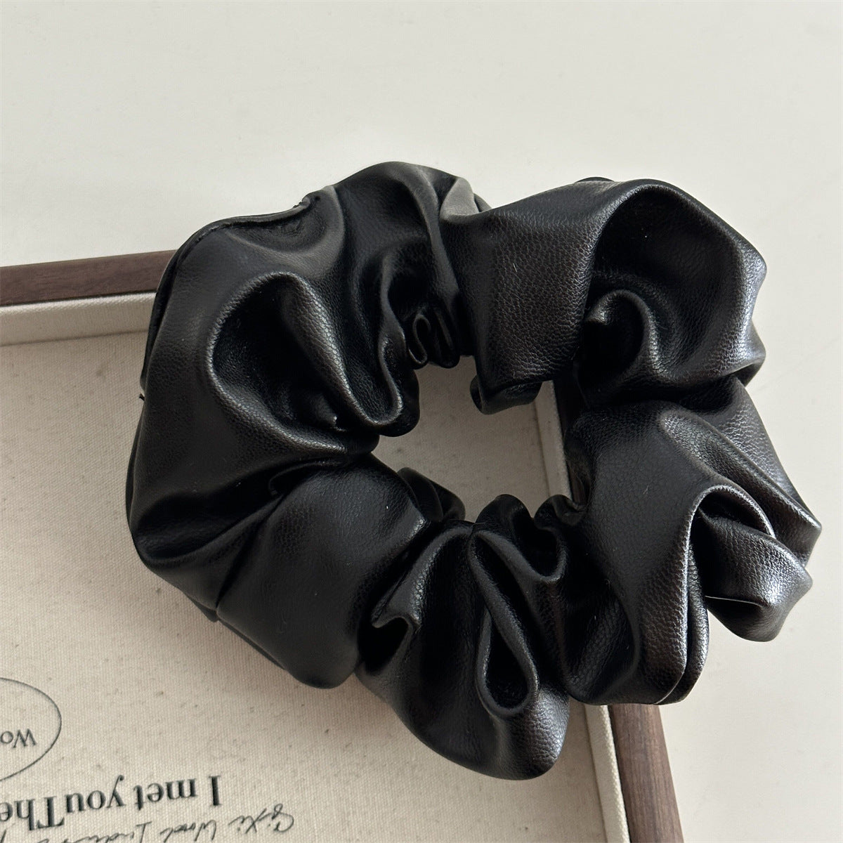 Luxe Leather Hair Tie|Ponytail Holders Barrette|Hair Scrunchie HT51