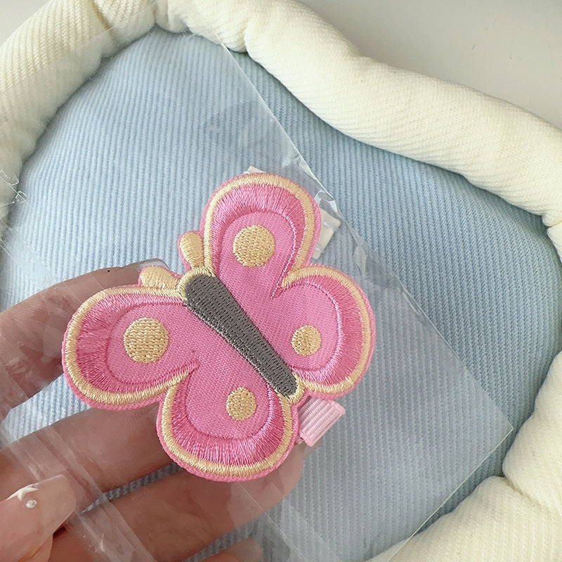 Acrylic Pink Flower Hair Clip |Hair Snap Clip |Hair Barrette |Duckbill Hairpin 2pcs A90