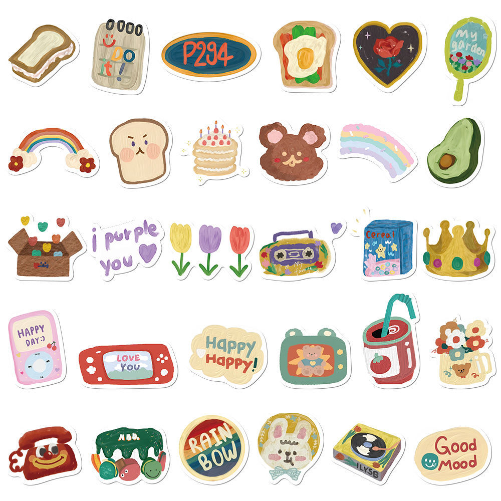 Bear Stickers Sheet|Journal Stickers Paster |Sticker for Planner Scrapbooking Stationery 90pcs T8