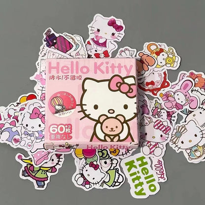 Hello Kitty Stickers Sheet|Journal Stickers Paster |Sticker for Planner Scrapbooking Stationery 60pcs T6