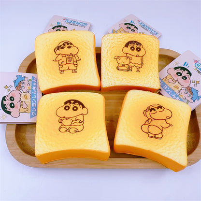 Crayon Shin-chan toast Panda Toast Mochi Slow Rising Soft Squishy|Squeeze Stress Toy S45 S46 S48 S49