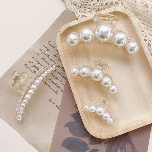 Pearl Hair Clip |Hair Claw |Hair Barrette |Duckbill Hairpin A79