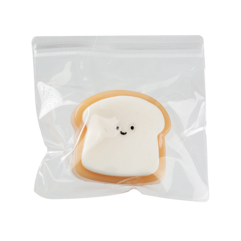 Smile Toast Squishy| Slow Rising Soft Squishy|Squeeze Stress Toy S231