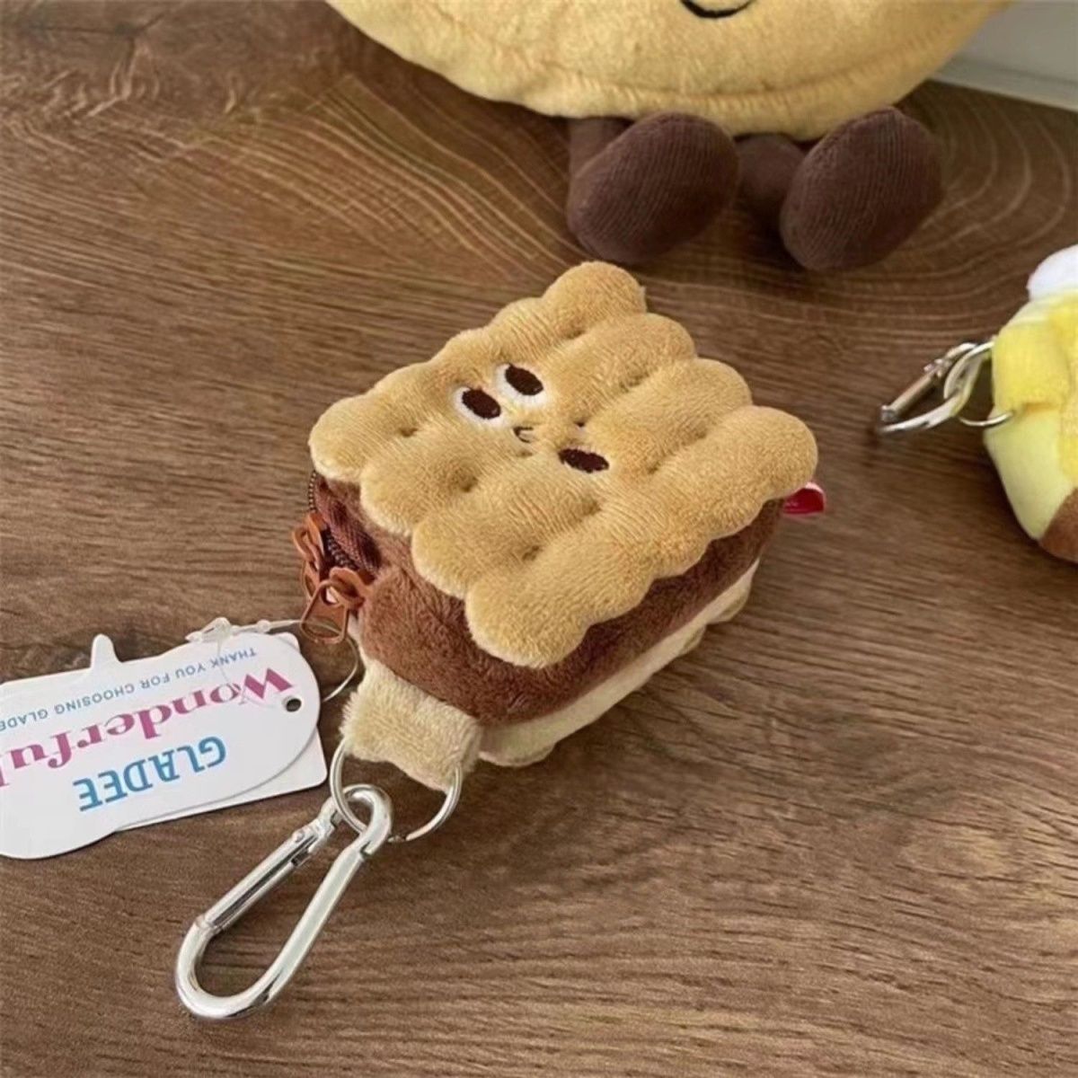 Cute Cookie Mini Bags |Biscuit Pouch Keychain Wallet| Cosmetic Bag | Airpods Bag Coin Purse B24