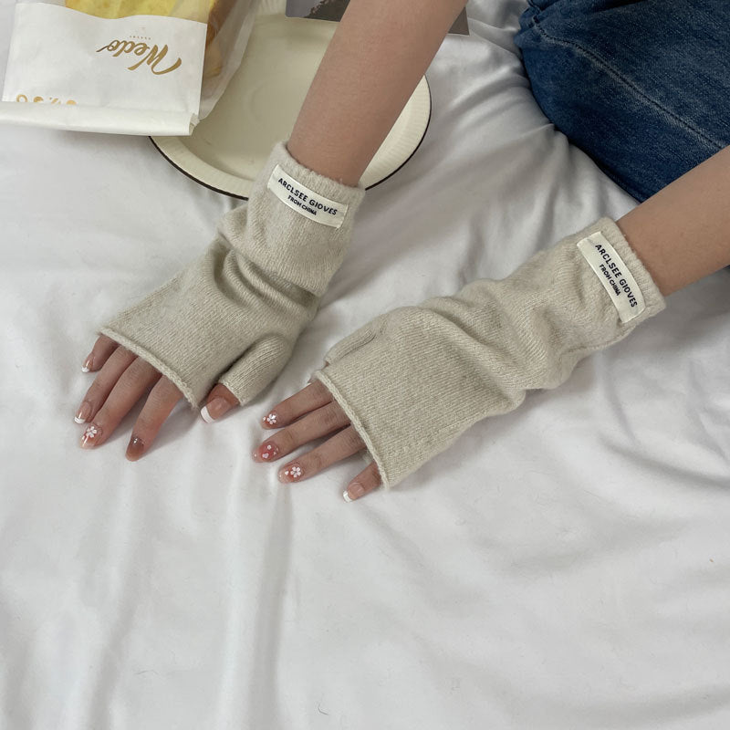 Cozy Cut-off Winter Cashmere Glove |Soft Thick Solid Color fingerless Gloves |Warm Knitted Gloves G15