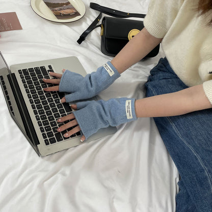 Cozy Cut-off Winter Cashmere Glove |Soft Thick Solid Color fingerless Gloves |Warm Knitted Gloves G15