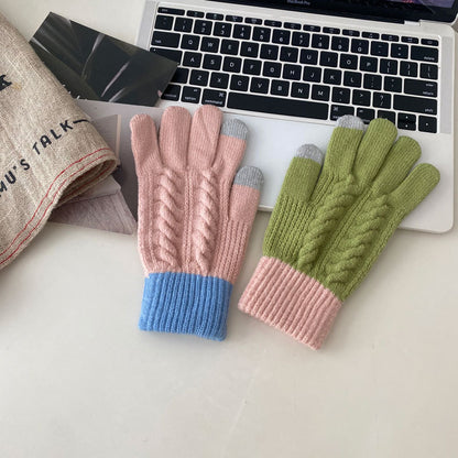 Cozy Cute Winter Cashmere Glove |Soft Thick Solid Color Gloves |Warm Knitted Gloves G23