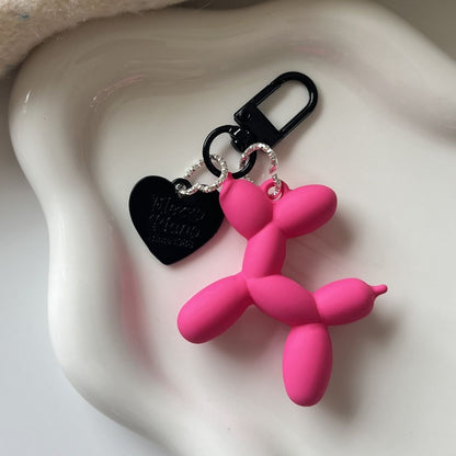 Neon BlackPink Balloon Dog Design Bag KeyChain |Pendant Schoolbag Hanging Decoration K38