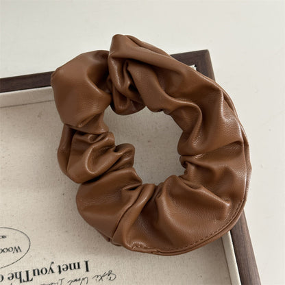 Luxe Leather Hair Tie|Ponytail Holders Barrette|Hair Scrunchie HT51