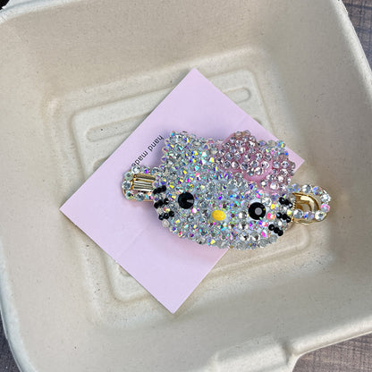 Diamond Kitty Hair Clip |Hair Ties | Hair Barrette A257