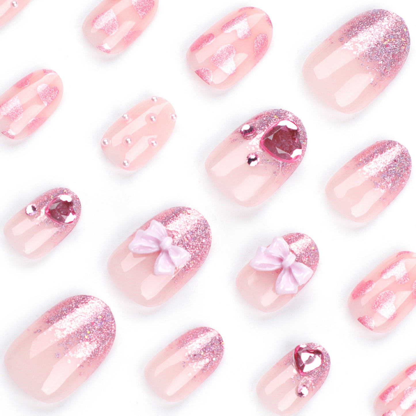 Fairy Love | Short Almond Manicure | Press On Nails N797