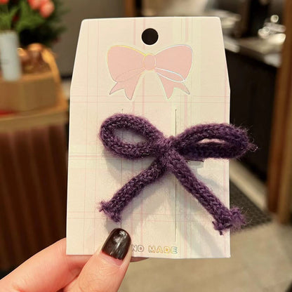 Bowknot Ribbon Hair Clip |Hair Claw | Hair Barrette 2pcs A458