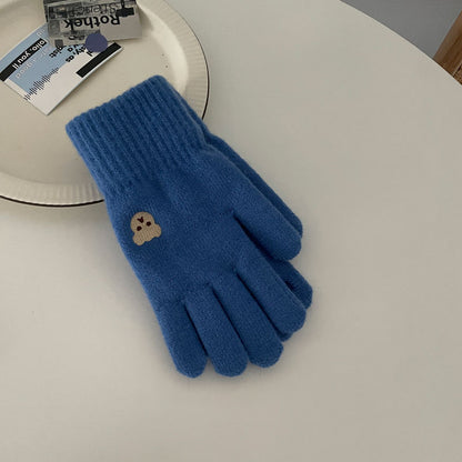 Cozy Bear Winter Cashmere Glove |Soft Thick Solid Color Gloves |Warm Knitted Gloves G5