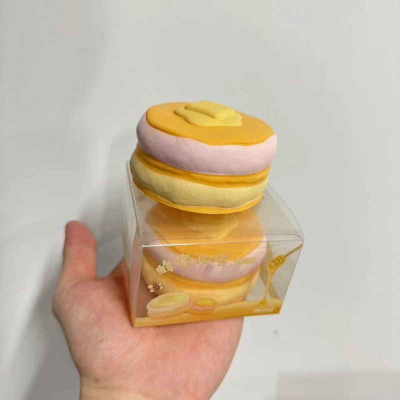 Bun Toast Egg Tart Hamburger Croissant Donut| Slow Rising Soft Squishy|Squeeze Stress Toy S32