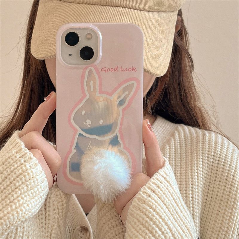 Fuzzy  Bunny iPhone Case L43