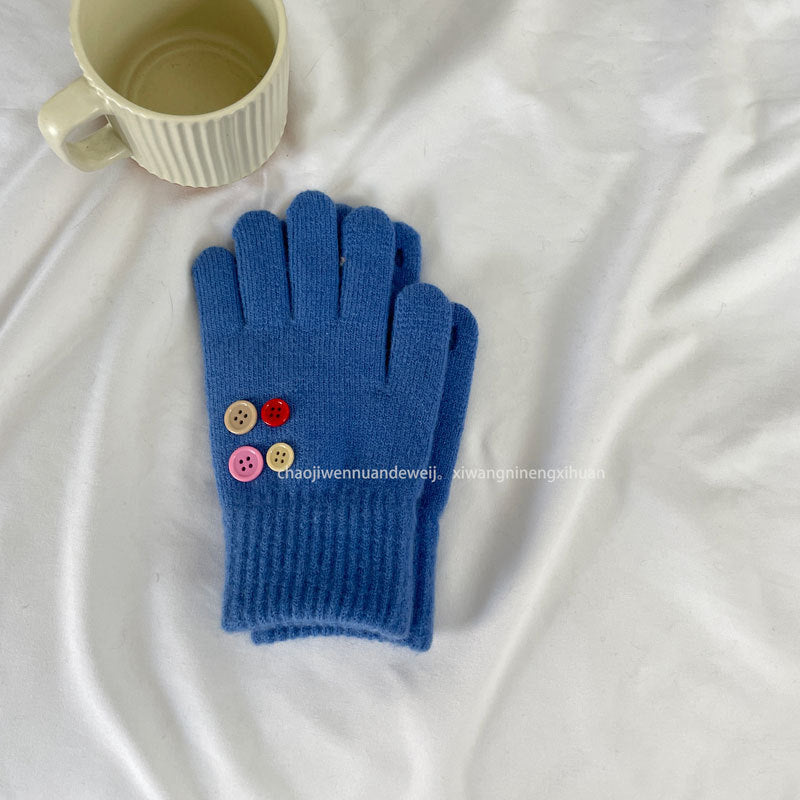 Cozy Cute Winter Cashmere Glove |Soft Thick Solid Color Gloves |Warm Knitted Gloves G22