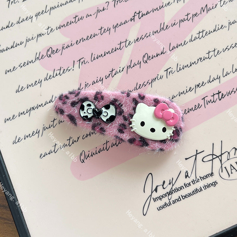 Fluffy Kitty Hair Clip |Hair Snap Clip |Hair Barrette |Duckbill Hairpin A322