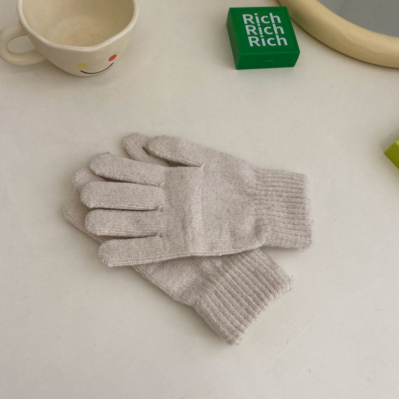 Cozy Winter Cashmere Glove |Soft Thick Solid Color Gloves |Warm Knitted Gloves G7