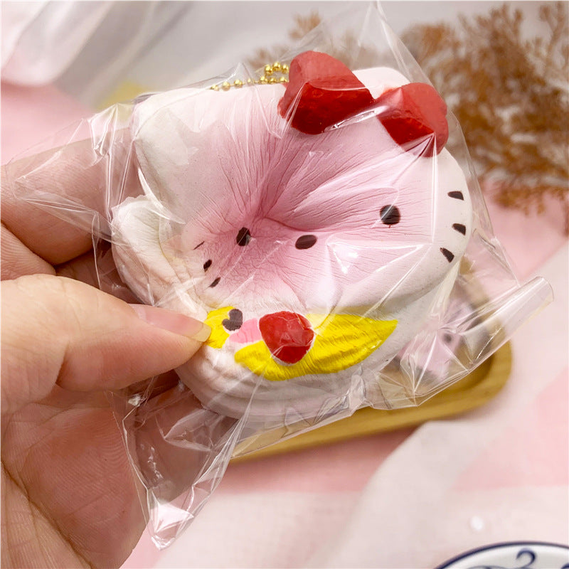 Hello Kitty Ice Cream cabbage Squishy| Slow Rising Soft Squishy|Squeeze Stress Toy S66