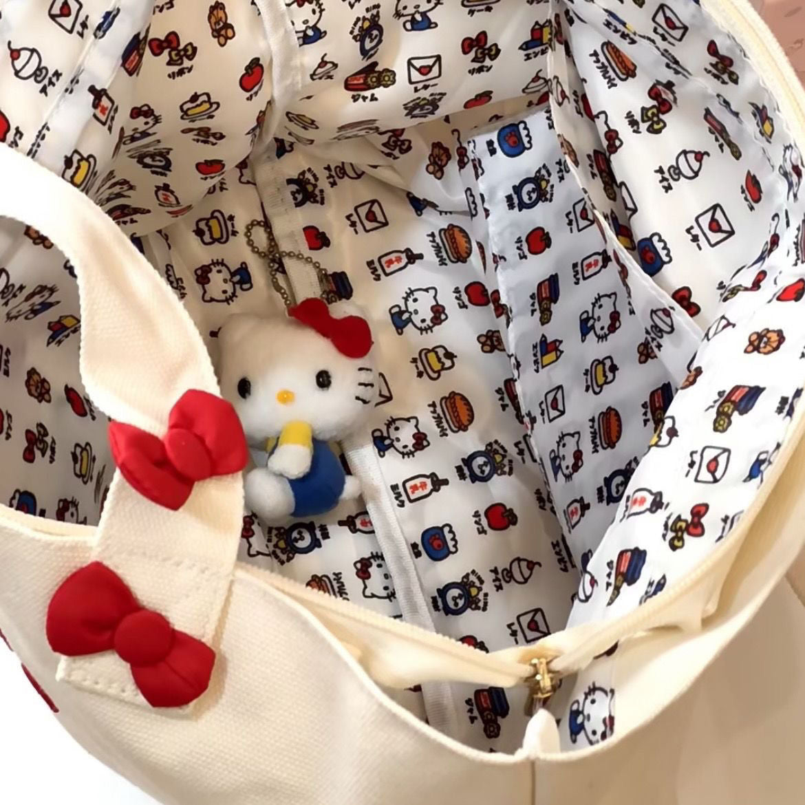 Hello Kitty Bucket Bag Casual Tote Bags Shoulder Bag AccessoriesHandbags B50