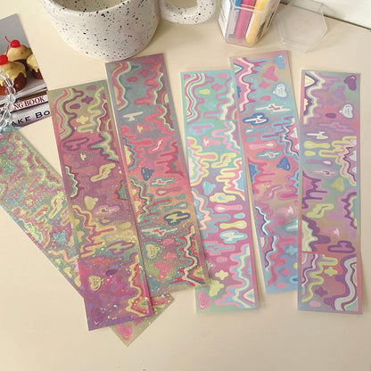 Water Ripple Stickers Sheet| Journal Stickers Paster |Sticker for Planner Scrapbooking Stationery T4