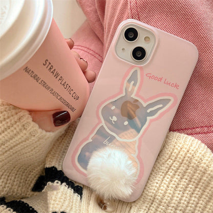 Fuzzy  Bunny iPhone Case L43