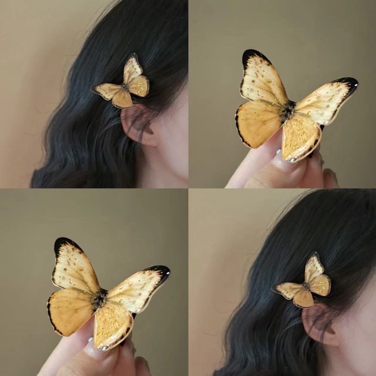 Butterfly Hair Clip |Hair Claw |Hair Barrette|Duckbill Hairpin A463