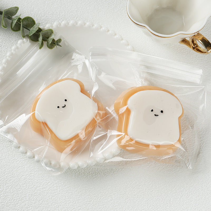 Smile Toast Squishy| Slow Rising Soft Squishy|Squeeze Stress Toy S231